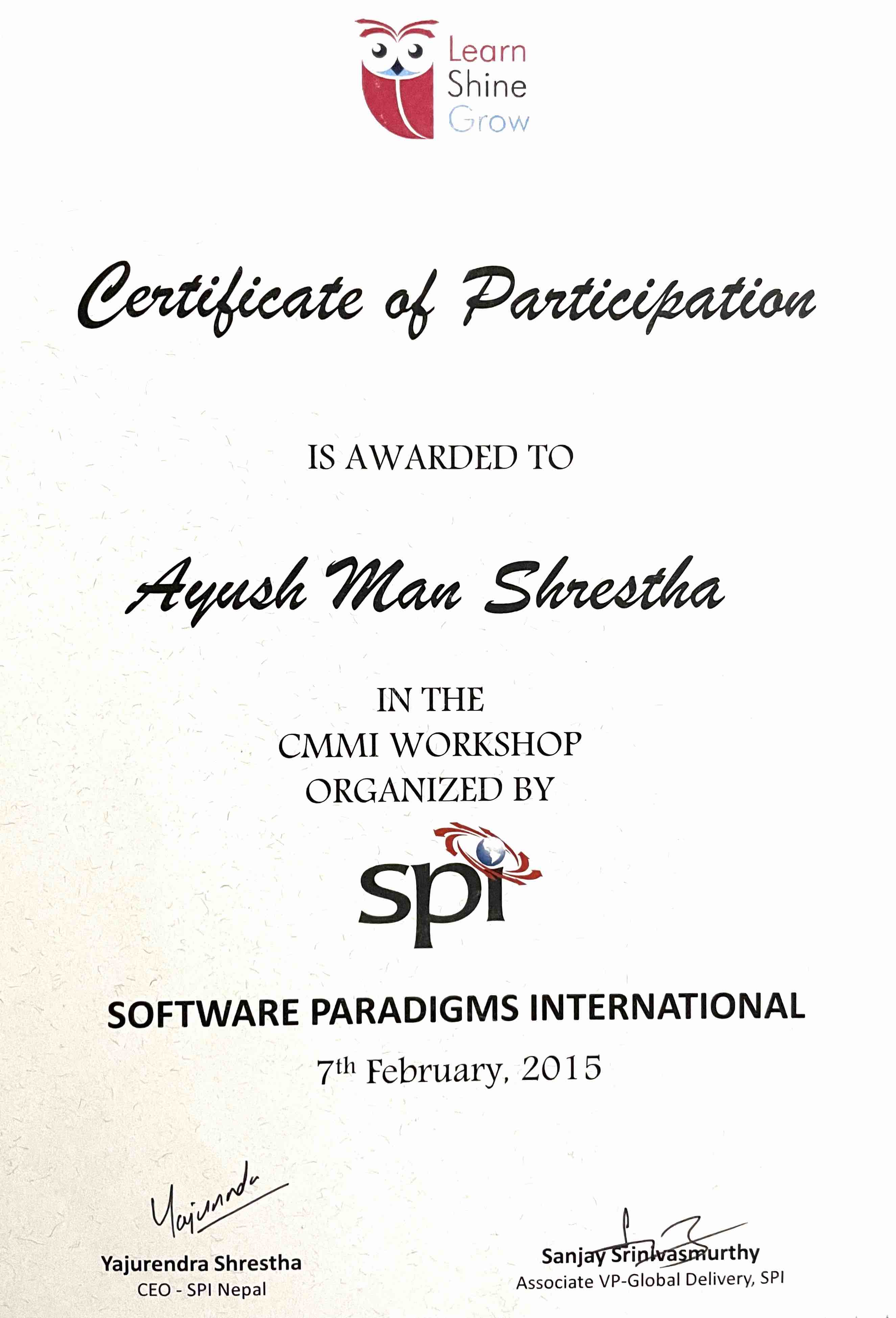 CMMI Workshop